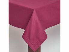 Homescapes nappe de table rectangulaire en coton unie prune - 137 x 228 cm KT1238C