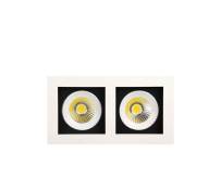 Horoz Electric - Double spot led downlight blanc 2x8W