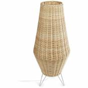 Kave Home - Lampe de table taille moyenne Kamaria en rotin finition naturelle - Naturel