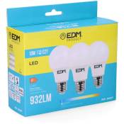 Kit 3 Ampoules Led Standard E27 10w 810lm 6400k Lumière