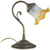 Lampe de table style Art Nouveau en fonte de laiton