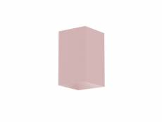 Lumicom | cube plafonnier, 1x gu10, max 33w, métal, rose, h10cm 303006000153