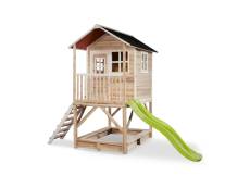 Maisonnette en bois pour enfants Loft 500 Naturel - Exit Toys