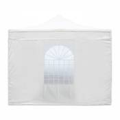 Mur fenêtre pour tente pliante pro 40mm 4,5m blanc - Blanc