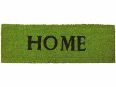 Paillasson tapis de sol porte d’entrée essuie-pieds fibres de coco home vert helloshop26 13_0001850_3