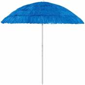Parasol de plage - Parasol de Jardin Parasol droit Hawaii Bleu 240 cm BV140670 Bonnevie Bleu