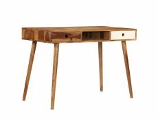 Petit bureau console bois massif de sesham 110 x 55 x 76 cm 246225