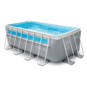 Piscine tubulaire rectangulaire Intex Prism Frame Clearview