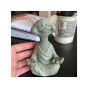 Rapanda - Statue de méditation Statue de chat Zen