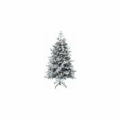 Sapin de Noël floqué - d 117 cm x h 180 cm - Yukon