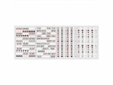 Stickers calendrier 4 planches - symboles & notes 60783000