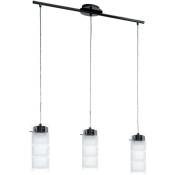 Suspension, lampe de table à manger, suspension, 3 ampoules, lampe de cuisine led, verre dépoli, l 72 cm Eglo 93904