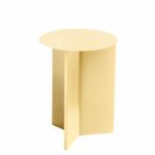 Table d'appoint Slit Metal / Haute - Ø 35 X H 47 cm / Acier - Hay jaune en métal