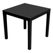 Table De Jardin Carree Couleur: Noir 78x78x72cm Modèle: