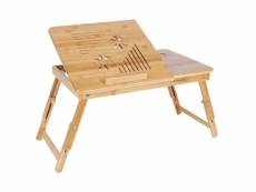 Table de lit pliable en bambou pour pc portable inclinable 55 x 35 x 29 cm helloshop26 12_0001521