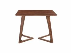Table design carrée en bois massif l100 cm bandol