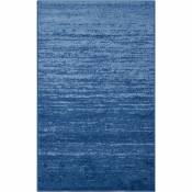 Tapis d'intérieur ombre moderne tissé à la puissance, collection Adirondack, ADR113, en bleu ciel & bleu foncé, 91 X 152 cm par SAFAVIEH - Bleu ciel