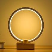 Universal Veilleuse LED en bois intelligent Lampe de table Table de chevet blanche moderne Chambre Salon Décoration Veilleuse Base