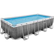 4,88 x 2,44 x 1,22 m Power Steel Frame Pool Set 488 x 305 x 107 cm