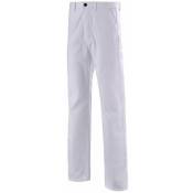 Cepovett - Pantalon de travail 100% Coton essentiels 42 - Blanc - Blanc