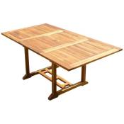 C&l Jardin - Table rectangulaire en teck aspect huilé