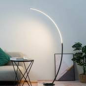 Grand lampadaire courbé led noir 170 cm - Thalia -