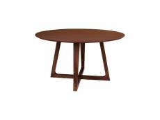 Hellerup - table à manger en bois ø137 cm - couleur - bois foncé 2201012