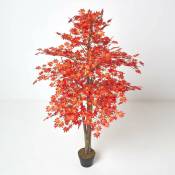 Homescapes - Erable rouge artificiel en pot, 160 cm