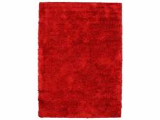Jewel - tapis à poils longs rouge 133x190