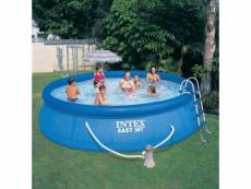 Kit piscine autoportante "easy set" 457x107cm bleu