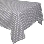 Linnea - nappe coton futon enduit téflon Rectangulaire 150x300 cm - Gris