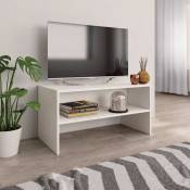 Meuble TV Blanc 80 x 40 x 40 cm Aggloméré