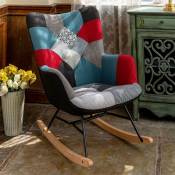 Meubles Cosy - Grand Fauteuil à Bascule Rocking Chair,Style