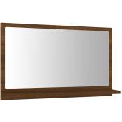 Miroir de bain 60 x 10,5 x 37 cm bois d'ingénierie