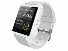 Montre connectée smartwatch bluetooth android écran tactile blanc