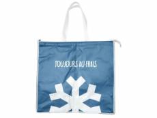 Paris prix - sac de shopping "fraîcheur" 50cm bleu