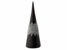 Paris prix - statuette déco "cône glace diamant" 28cm noir