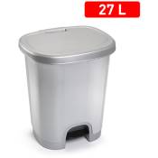 Plasticforte - poubelle à pédale 27 litr