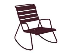 Rocking Chair en métal Monceau Cerise Noire - Fermob