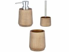 Set d'accessoires de salle de bain design ohrid - doré