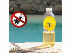 Shop-story - wasp trap : pack de 6 pièges à guêpes, frelons, mouches et insectes volants écologiques diy pour bouteilles plastiques