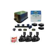 Suinga - Kit Arrosage Automatique 3 zones pour irrigation pour programmateur électrique. Controlateur Hunter ELC401 + Electrovanne 100HV