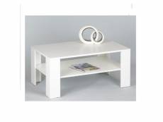 Table basse blanc mat 100 cm