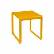 Table carrée Bellevie / 74 x 80 cm - Métal - Fermob jaune en métal