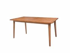 Table de repas rectangulaire en bois - huraa - l 150 x l 90 x h 74 cm - neuf