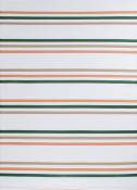 Tapis extérieur réversible motif rayures - Vert - 150x220 cm