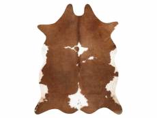 Tapis imitation peau de vache, vache g5070-2, marron cuir 100x150 cm