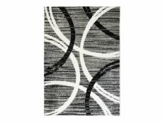 Undergood archy - tapis effet laineux motifs arches gris 120x170