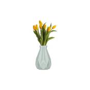 Vase 20 cm incassable pour fleurs pour le salon, menthe