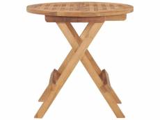 Vidaxl table pliable de jardin 50x50x50 cm bois de teck solide 315452